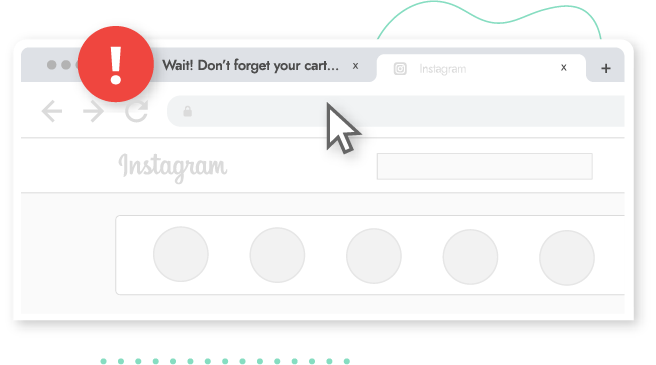 engage distracted shoppers with abandoned tab notifications image