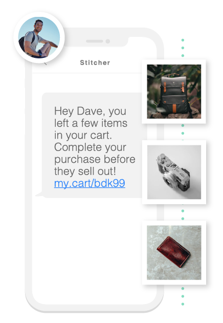 send abandoned cart sms reminders to high intent customers image