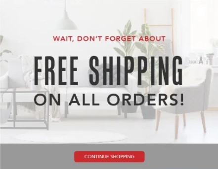 free shipping exit intent